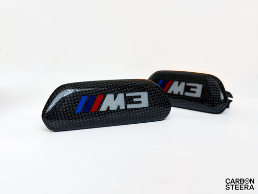 F80 BMW M3 Illuminated carbon fiber Seat Badge