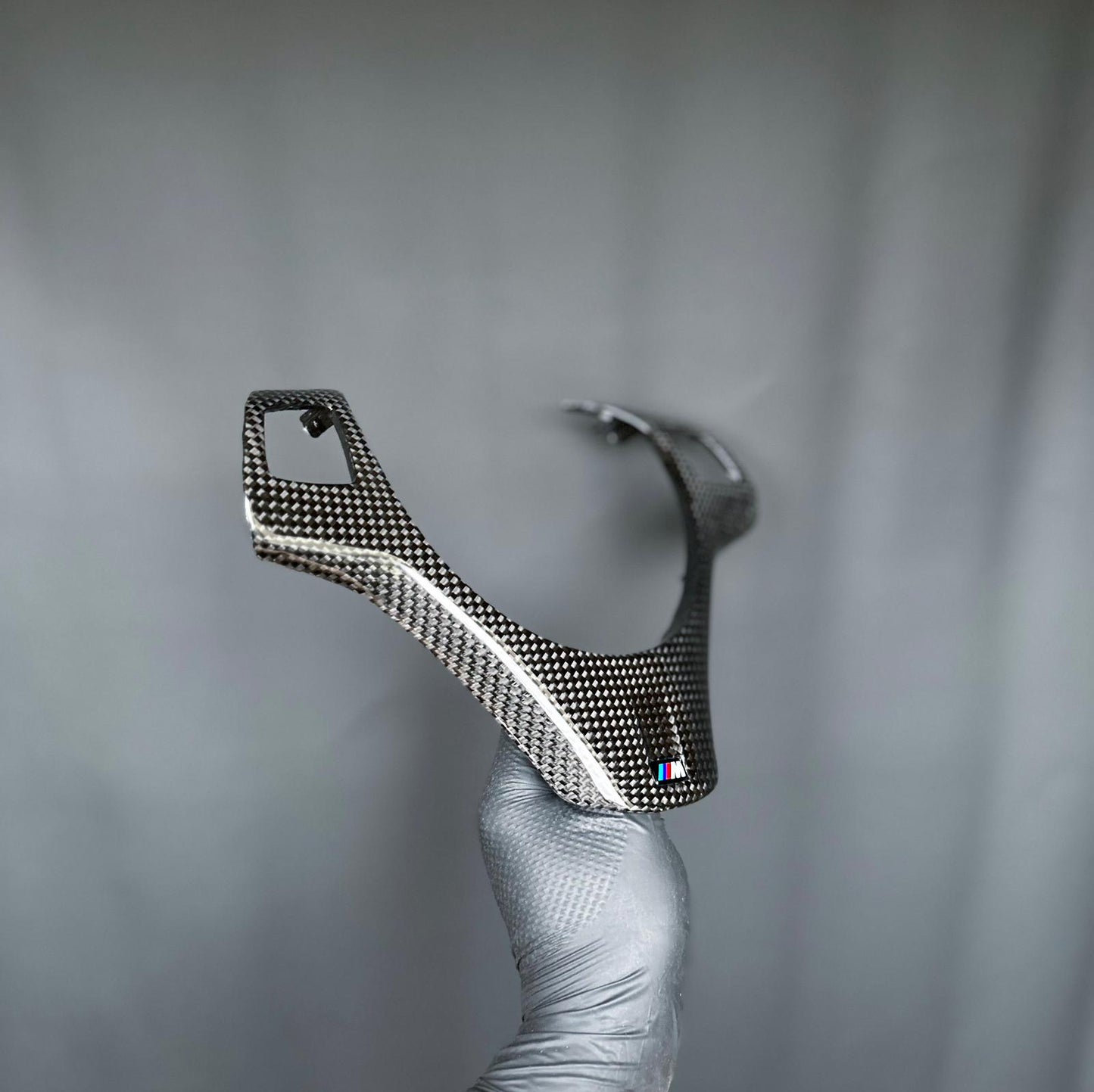 BMW E9X/E8X/M3/1M Carbon Fiber Steering Wheel Trim Cover