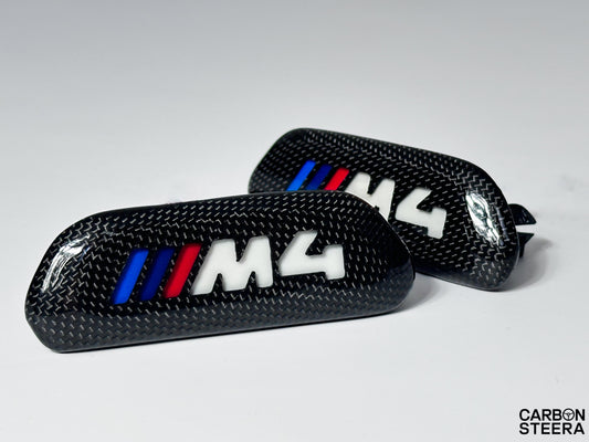F82 / F83 BMW M4 Illuminated  carbon fiber Seat Badge