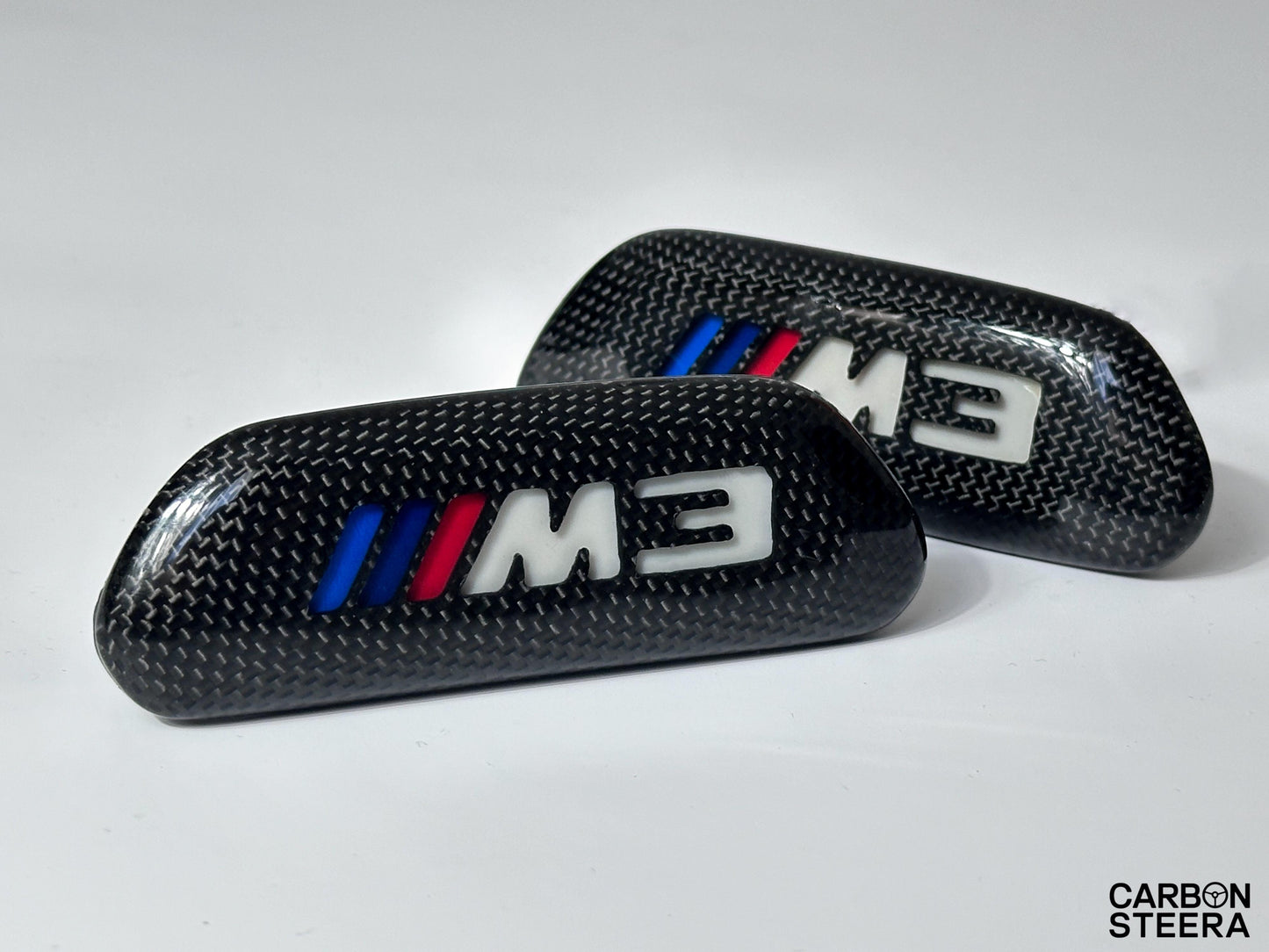 F80 BMW M3 Illuminated carbon fiber Seat Badge