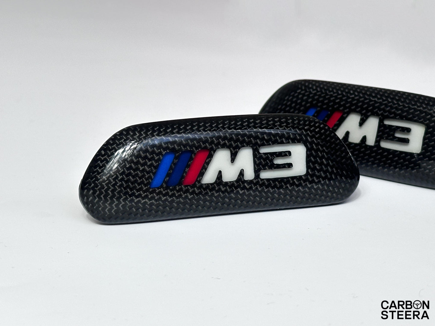 F80 BMW M3 Illuminated carbon fiber Seat Badge